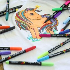 20 Fabric Markers Pens Set – Non Toxic, Indelible & Permanent, Fine Point