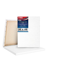 U.S. Art Supply 36 X 48 Inch Stretched Canvas 12-Ounce Triple –