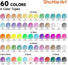 120 Gel Pens Set with 60 Refills – Coloring Kit for Adults