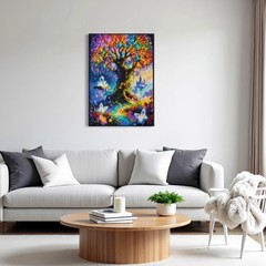 Fantasy Crystal Tree 5D Diamond Painting Kits for Adults & Beginners, Full Drill