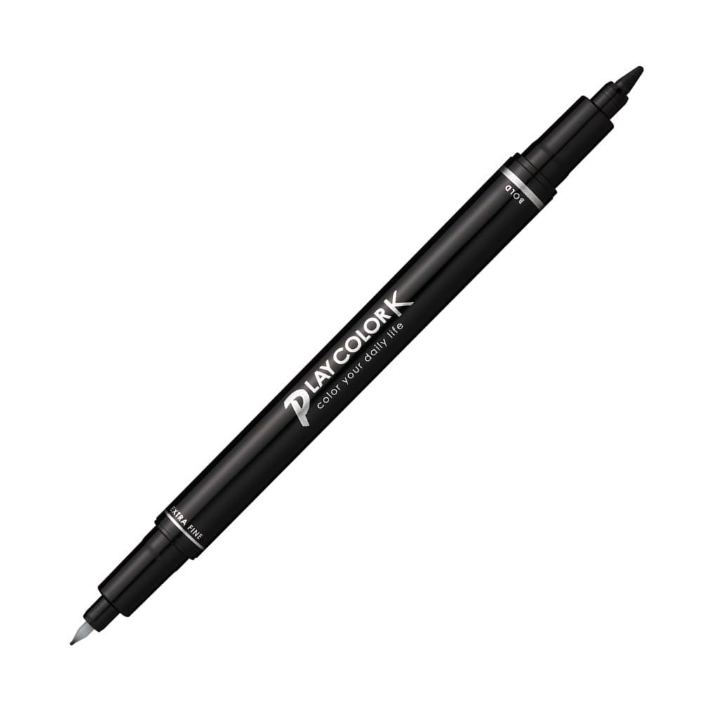 Tombow pencil water-based felt-tip pen Play Color K black twin type WS-PK33