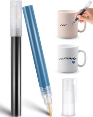 2 PCS Black Blue Underglaze Pen for Ceramics Porcelain Colored Writing Pen