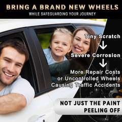 Matte Black Rim Touch up Paint, Efficient Wheel Paint Pen for Metal, Also Match