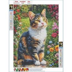 DPHERO Colourful Cat Diamond Painting Kits for Beginners Adults,5D USYZ669