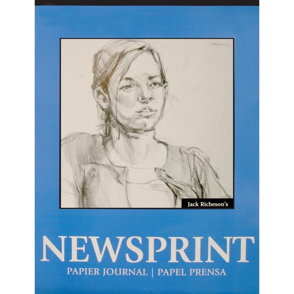 100210 Rough Newsprint 100 Sheet 9×12 Inch Art Craft Drawing Sketch Paper