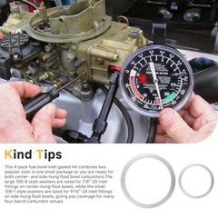 108-1 108-8 Fuel Bowl Inlet Gaskets 4 Pack, 9/16″ & 7/8″ ID Aluminum Washers