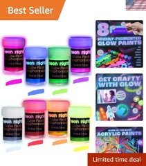 Self-Luminous Phosphorescent Paint Set – 8 Colors for Indoor & Outdoor Art