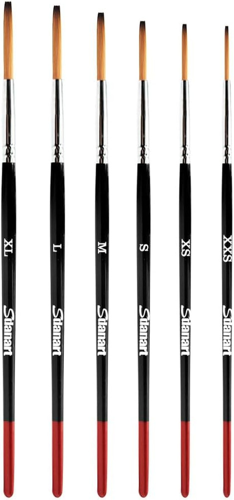 Lettering Quill Brushes, 6 Pcs Lettering Brushes for Sign Painting, Professional