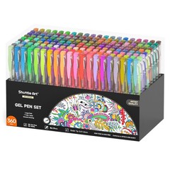 Shuttle Art 360 Pack Gel Pens Set, 180 Colors 1 Count (Pack of 360), 360