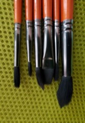 New Set of Six Brushes Art Oil, Acrylic, Watercolor Painting