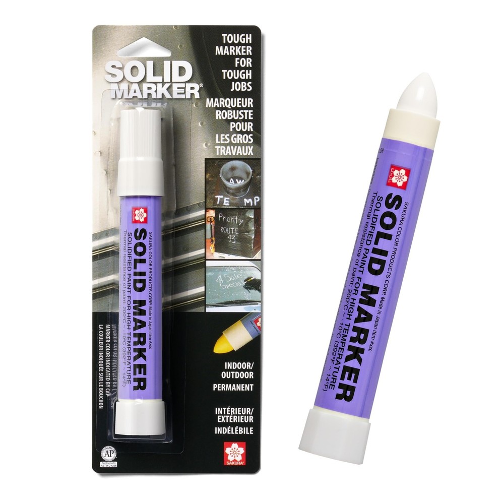 Sakura Solid Paint Markers – Permanent 1 Count (Pack of 1), White