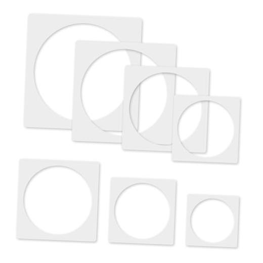 Round Stencil, 8 PCS Different Size Round Stencils, Template Stencil, round