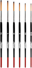 Lettering Quill Brushes, 6 Pcs Lettering Brushes for Sign Painting, Professional