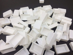 White Plastic Empty Watercolor Paint Pans_48Pcs Full Pans