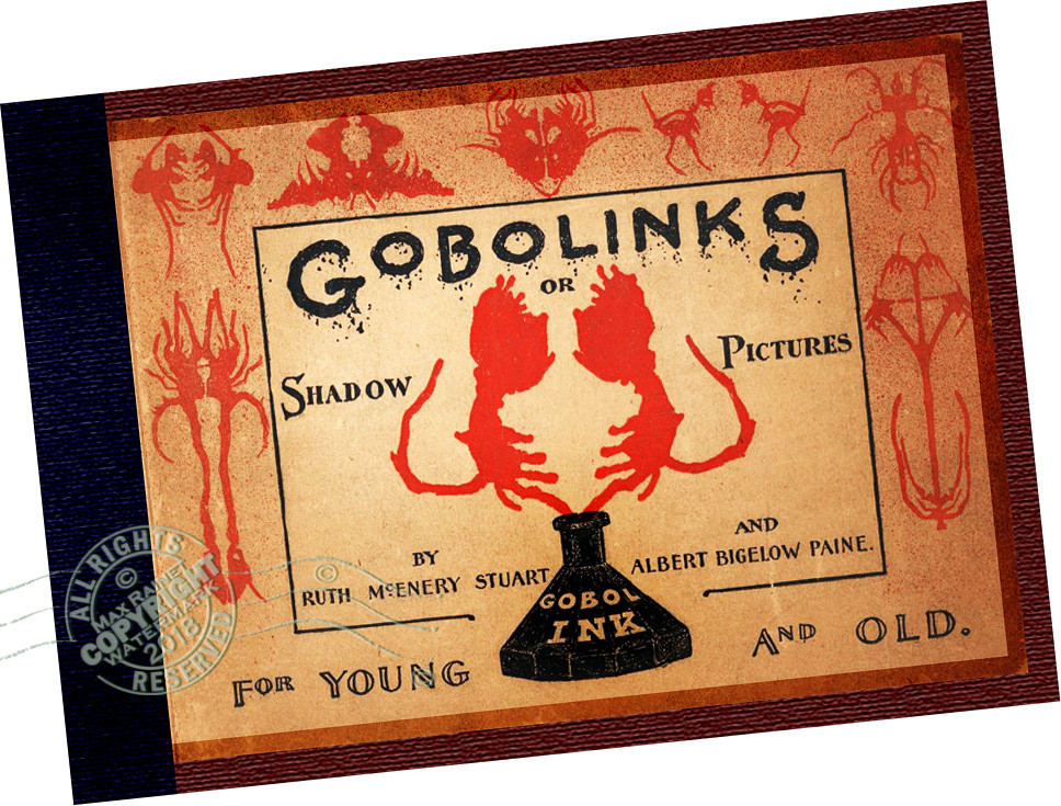 Ruth Stuart 1896 Gobolinks Gobol Inks INDIA INK Art Games ~ childrens activities