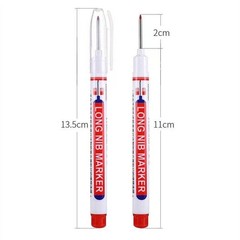 4-40PCS Deep Hole Marker Pen 2cm Long Tip Waterproof Wood Metal Carpenter Tool