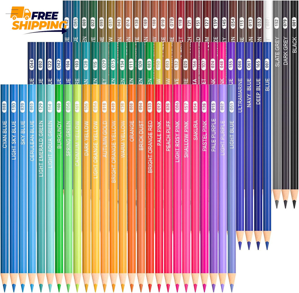 80 Colored Pencils, Colored Pencils for Adult Coloring, Soft Core Color ✅