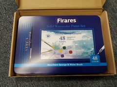 48 Vibrant Colors Watercolor Paint Set, All in One Gift Box