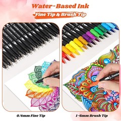 Coloring Art Paint Fine Felt Tips Fineliner Draw Color Pens Porous Point Markers