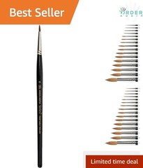 Series 7 Watercolor Brush Round Animal Hair Size 0 Snap Spring Flow Control