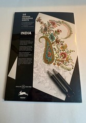 New/Sealed INDIA 16 Marker Colouring Sheets Pepin Felt Tip Pens/Markers