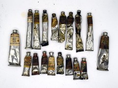 ANTIQUE Oil Paint Set (Emerald Green, Vermillion, Flake etc.!)- Winsor & Newton