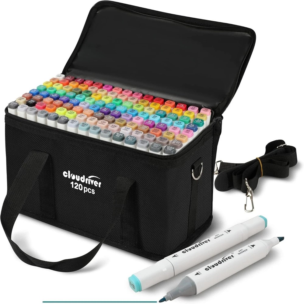 120 Colors Alcohol Markers Dual Tip Permanent Art Marker For Adults Alcohol