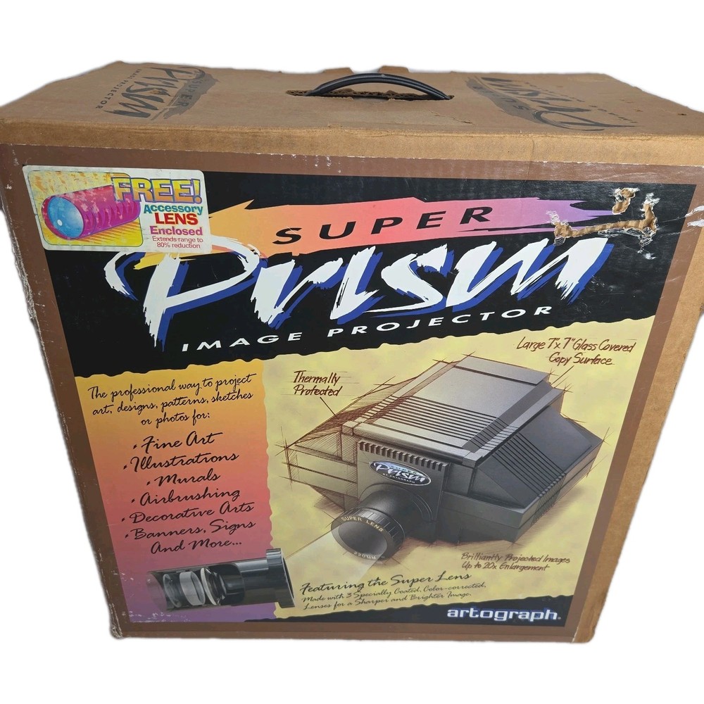 Artograph 225-090 Prism Image Art Projector With Lens #200-728 Tested