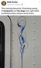 “PRO SERIES” PREMIUM #4 Scrolling Pinstriping Brush by Hall of Famer – VON DAGO