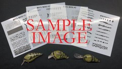 Fishing lure mylar reusable airbrush stencils custom painting scales MINI #4