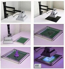 INTSUPERMAI UV Exposure Unit for Silk Screen Printing Small Plate 20W Power
