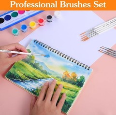 Molain 10pcs Script Liner Fine Point Extra Long Paint Brushes for Details