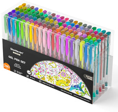240 Pack Glitter Gel Pens, 120 Colors Set with 120 Refills for Adult Coloring