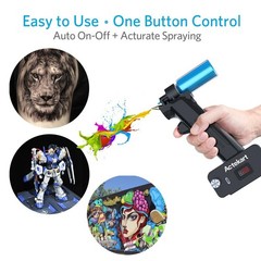 No-Clean Airbrush Kit with Disposable Nozzle (50pcs x 0.2mm & 100pcs x 0.3mm & 1