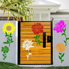 10Pcs Large Flower Stencils for Painting, 14 inch Floral Templates Drawing Pa…