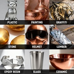 Chrome Airbrush Paint – 5 Colors, Ready-to-Use Alcohol-Based Metallic Airbrus…