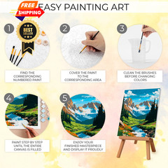 Beautiful Paint By Number Kit for Adults – Relaxing & 16X20 Inches, Multi
