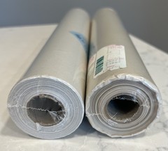 Sun-Glo Thumbnail Sketch Paper Rolls White 8 Lb. 12 inch X 50 Yard Roll Lot of 2