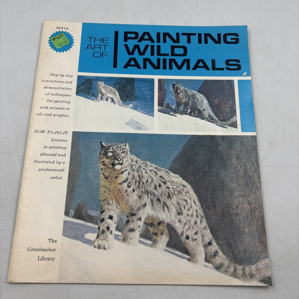 1975 The Art Of Painting Wild Animals Paperback