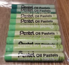 Pentel Oil Pastels 45 pc Some Duplicates Never Used Loose No Box 14 Colors