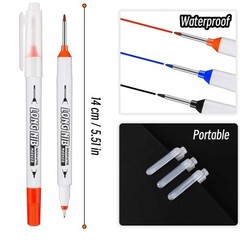 20mm Double-Tip Deep Hole Long Head Nib Waterproof Permanent Fabric Marker Pen