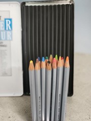 Vintage Derwent Watercolour Pencils Set of 12 Metal Tin Made in Great Britain…