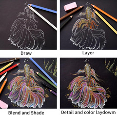 Pastel Pencils,Colored Charcoal Pencils Drawing Set, Skin Tone Colored Pencils,C