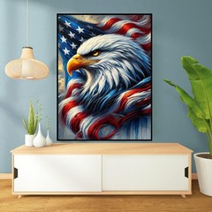 Patriotic Eagle Diamond Art Kits for Adults – Independence Day Diamond Painting