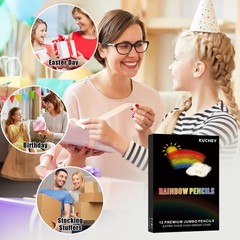KUCHEY Art Supplies Teen Girl Boys Gifts Trendy Stuff, 12 Colored Rainbow Pen…