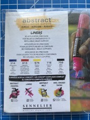 Sennelier Heavy Body Acrylic Fine Liners Paint Discovery & Metallic Open Pkg (2)