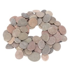 100 PCS Painting Rocks 2.23.5″ Flat Smooth River Craft DIY Stones 18 LBS