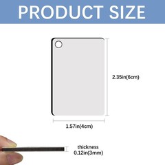 240Pcs Sublimation Keychain Blanks Rectangle Bulk Products Double Sides 80 MD…