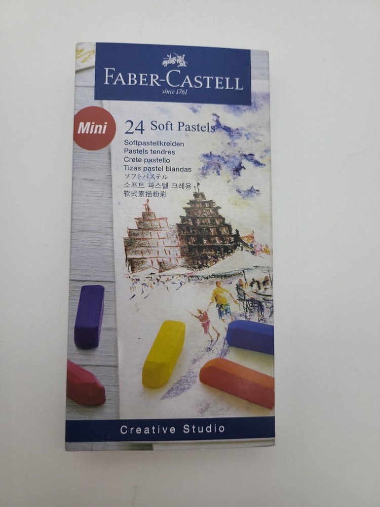 Faber-Castell Creative Studio Soft Pastel Mini Sticks (1.25”) – 24 Vivid Colors