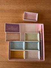 Kissho Gansai Tambi Japanese Watercolor Paint Set 8 Colors Pearl Color